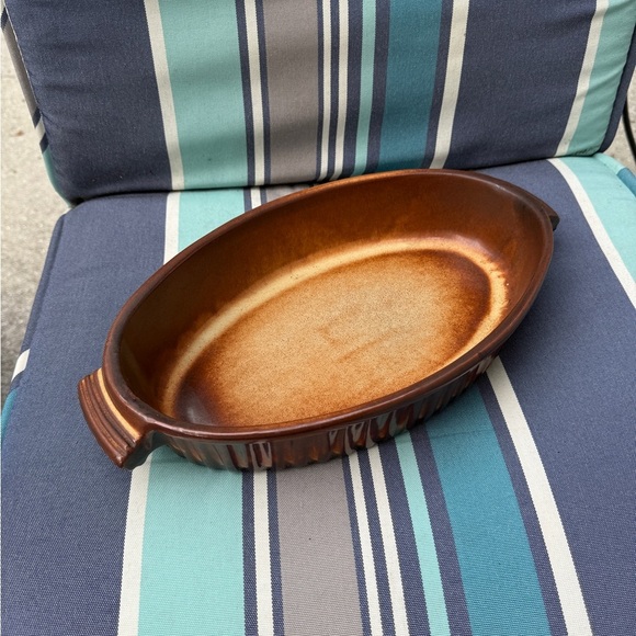 Ceramic partenopee oven casserole dish brown made in Italy - Picture 3 of 8